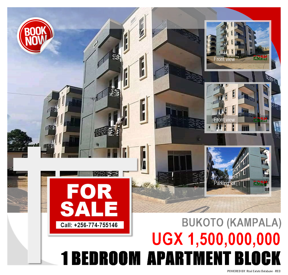 1 bedroom Apartment block  for sale in Bukoto Kampala Uganda, code: 100349