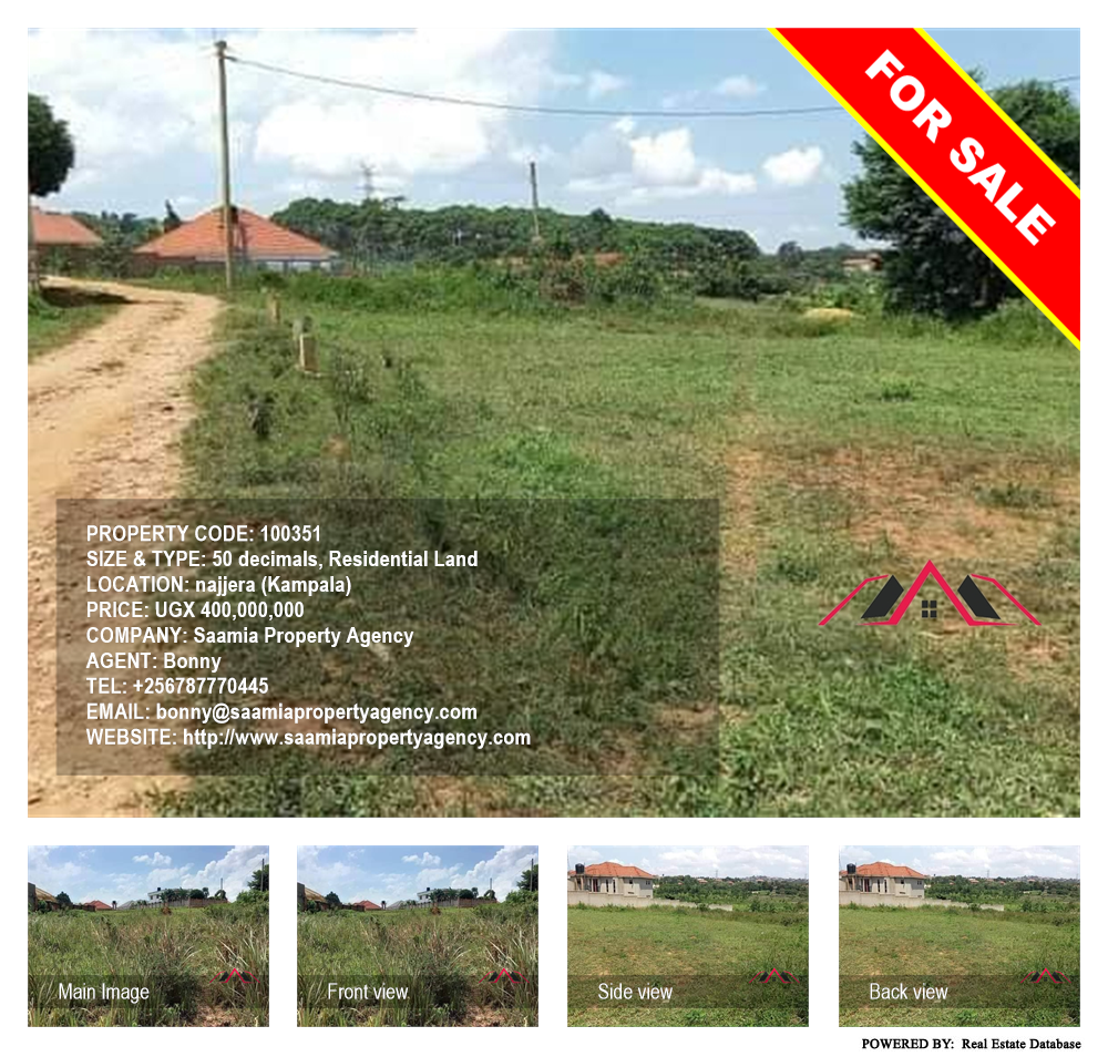 Residential Land  for sale in Najjera Kampala Uganda, code: 100351