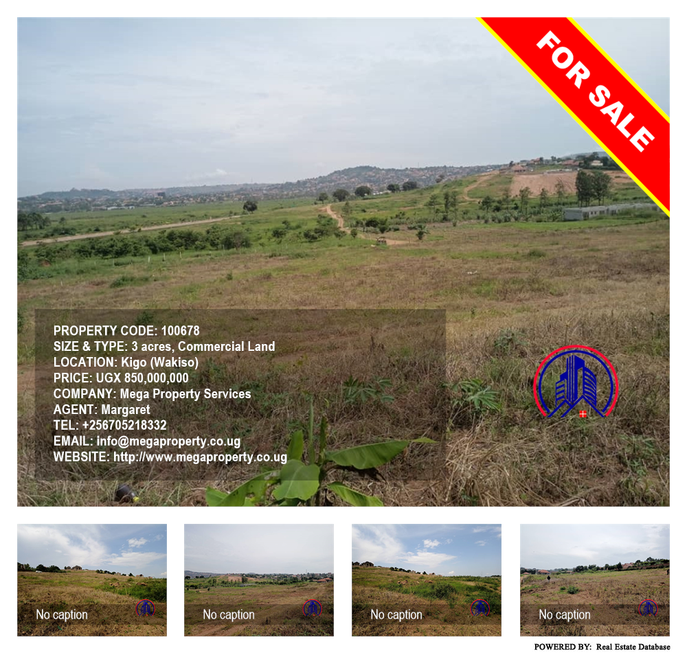 Commercial Land  for sale in Kigo Wakiso Uganda, code: 100678