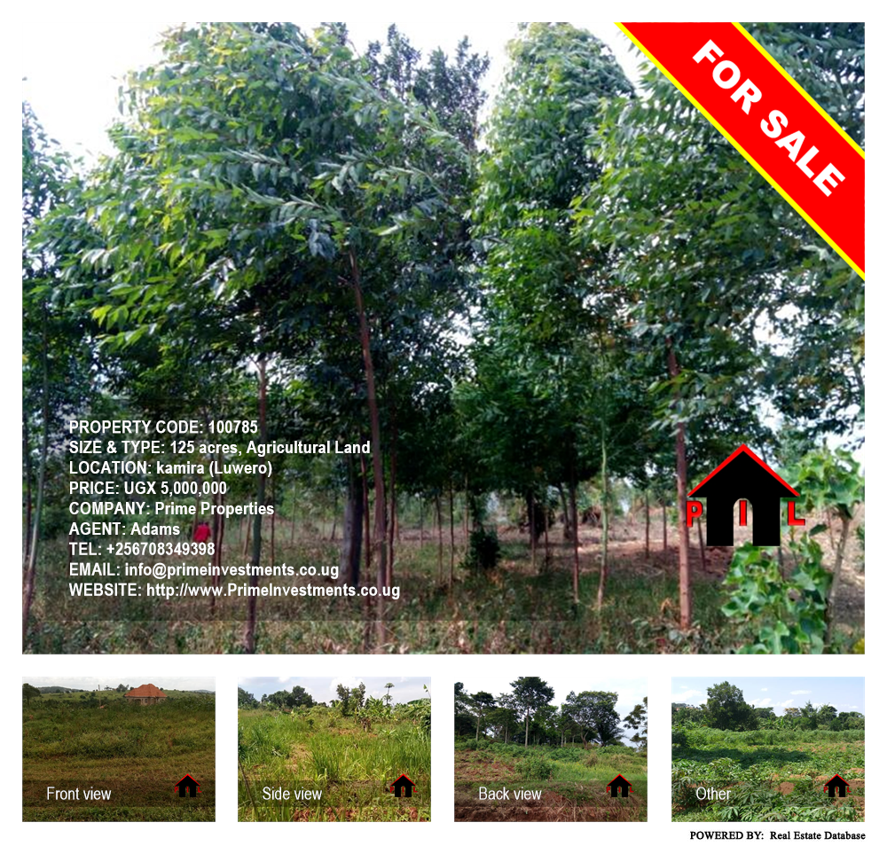 Agricultural Land  for sale in Kamila Luweero Uganda, code: 100785
