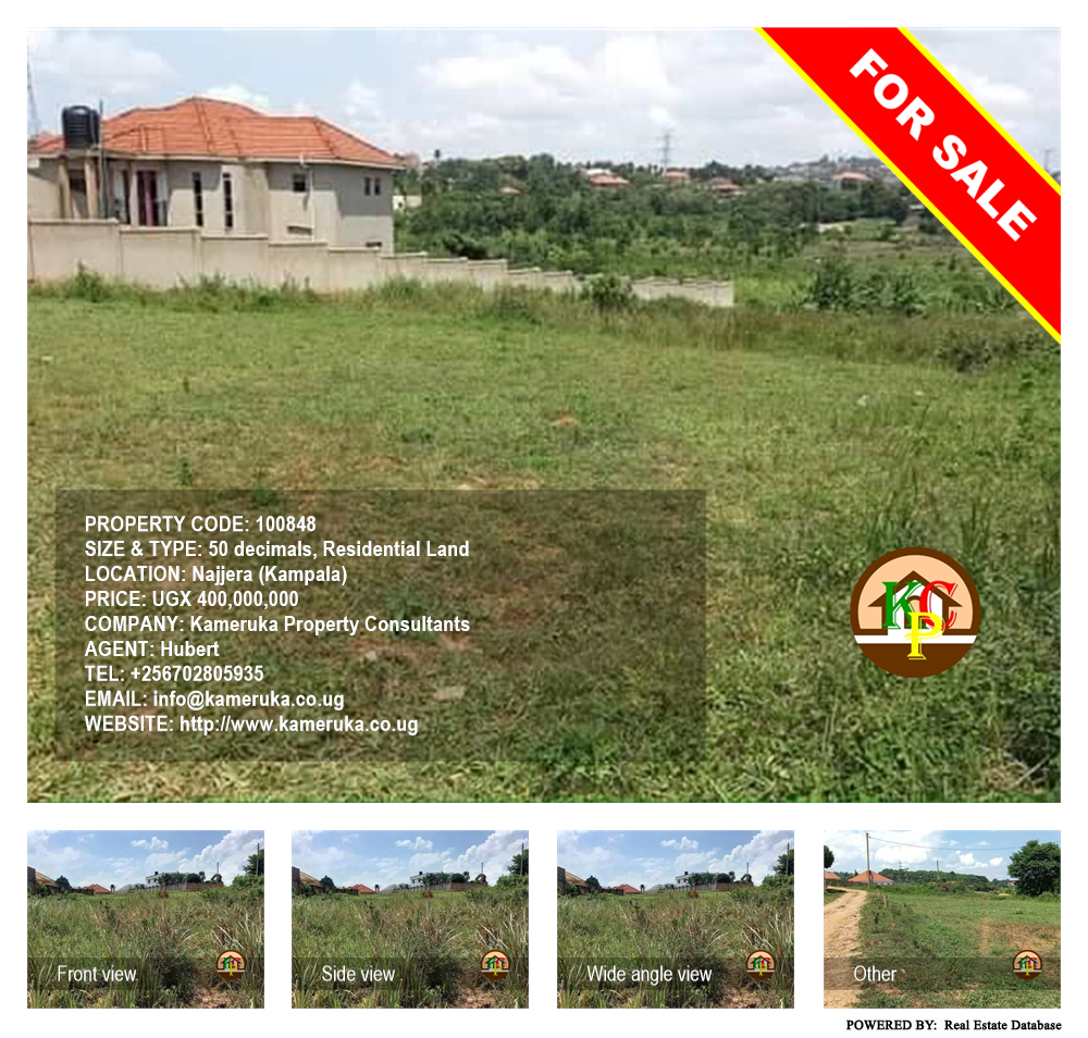 Residential Land  for sale in Najjera Kampala Uganda, code: 100848