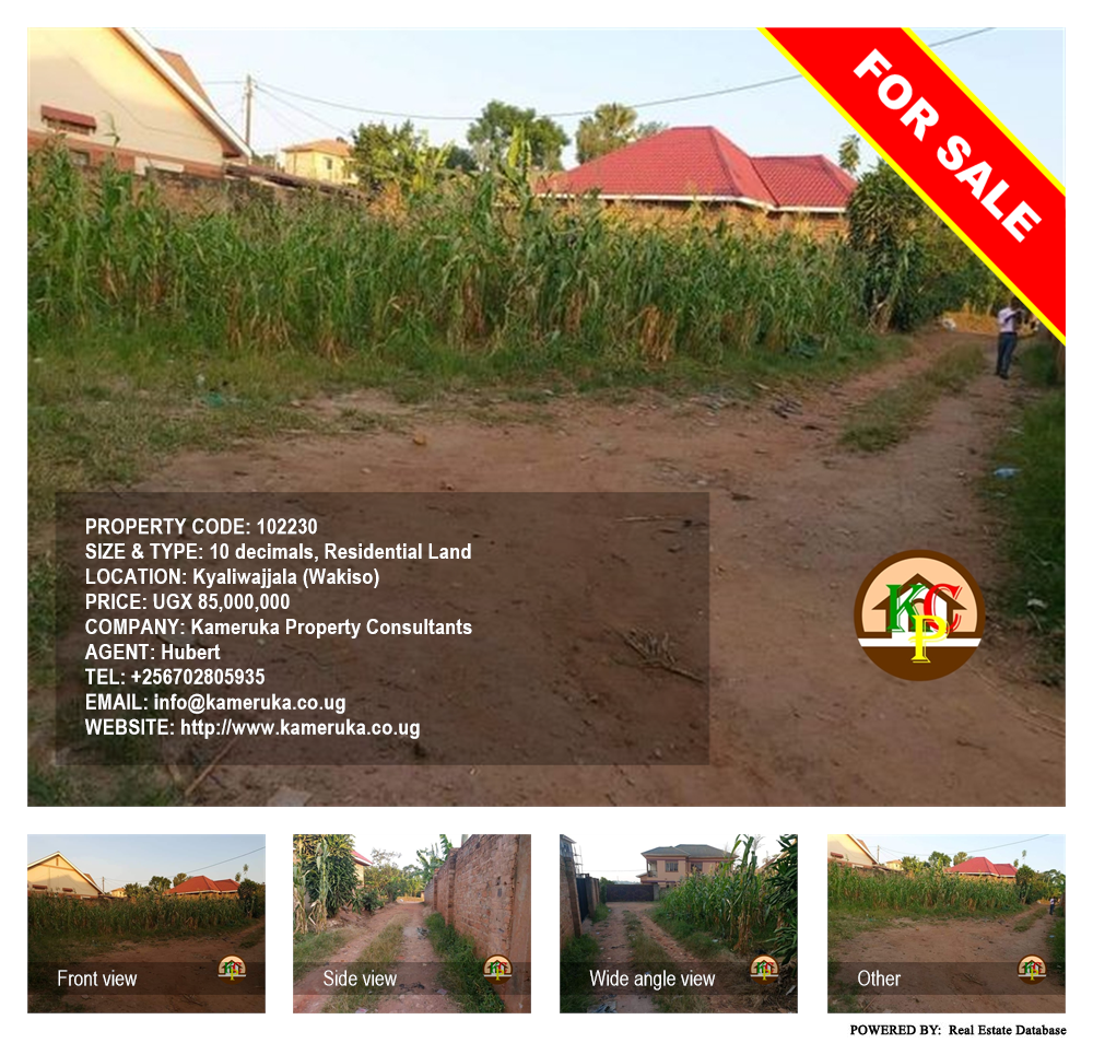 Residential Land  for sale in Kyaliwajjala Wakiso Uganda, code: 102230