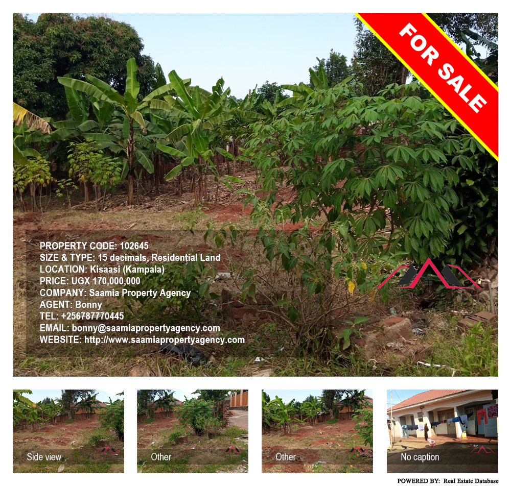 Residential Land  for sale in Kisaasi Kampala Uganda, code: 102645