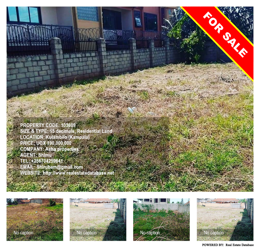 Residential Land  for sale in Kulambilo Kampala Uganda, code: 103609