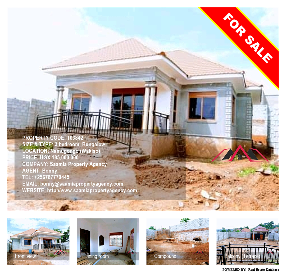 3 bedroom Bungalow  for sale in Namugongo Wakiso Uganda, code: 103842