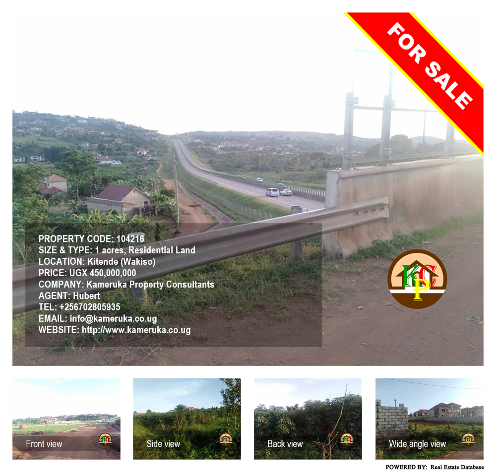 Residential Land  for sale in Kitende Wakiso Uganda, code: 104216