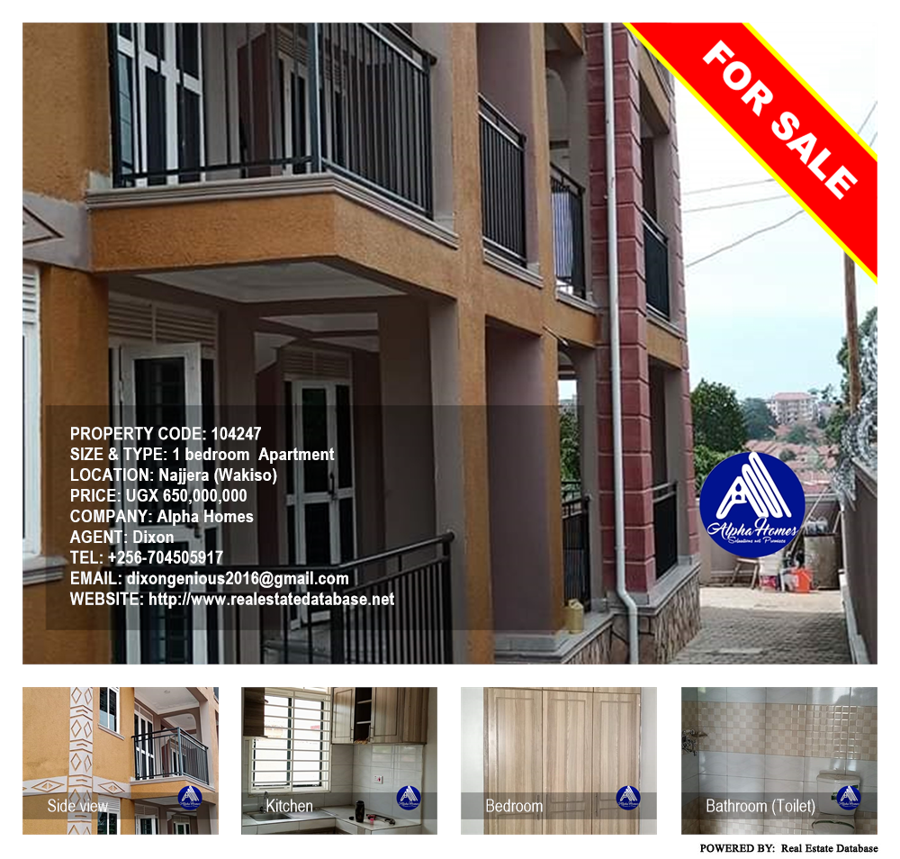 1 bedroom Apartment  for sale in Najjera Wakiso Uganda, code: 104247