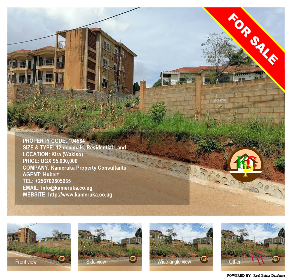 Residential Land  for sale in Kira Wakiso Uganda, code: 104584