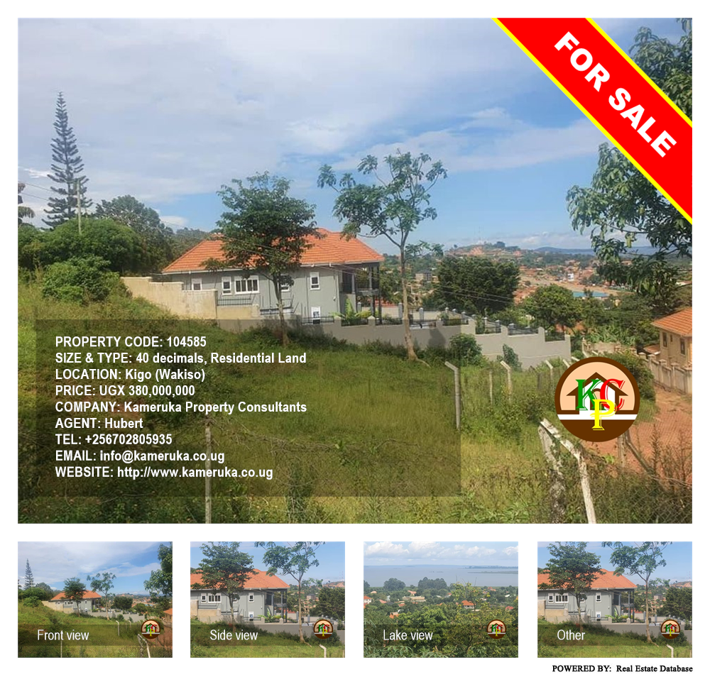 Residential Land  for sale in Kigo Wakiso Uganda, code: 104585