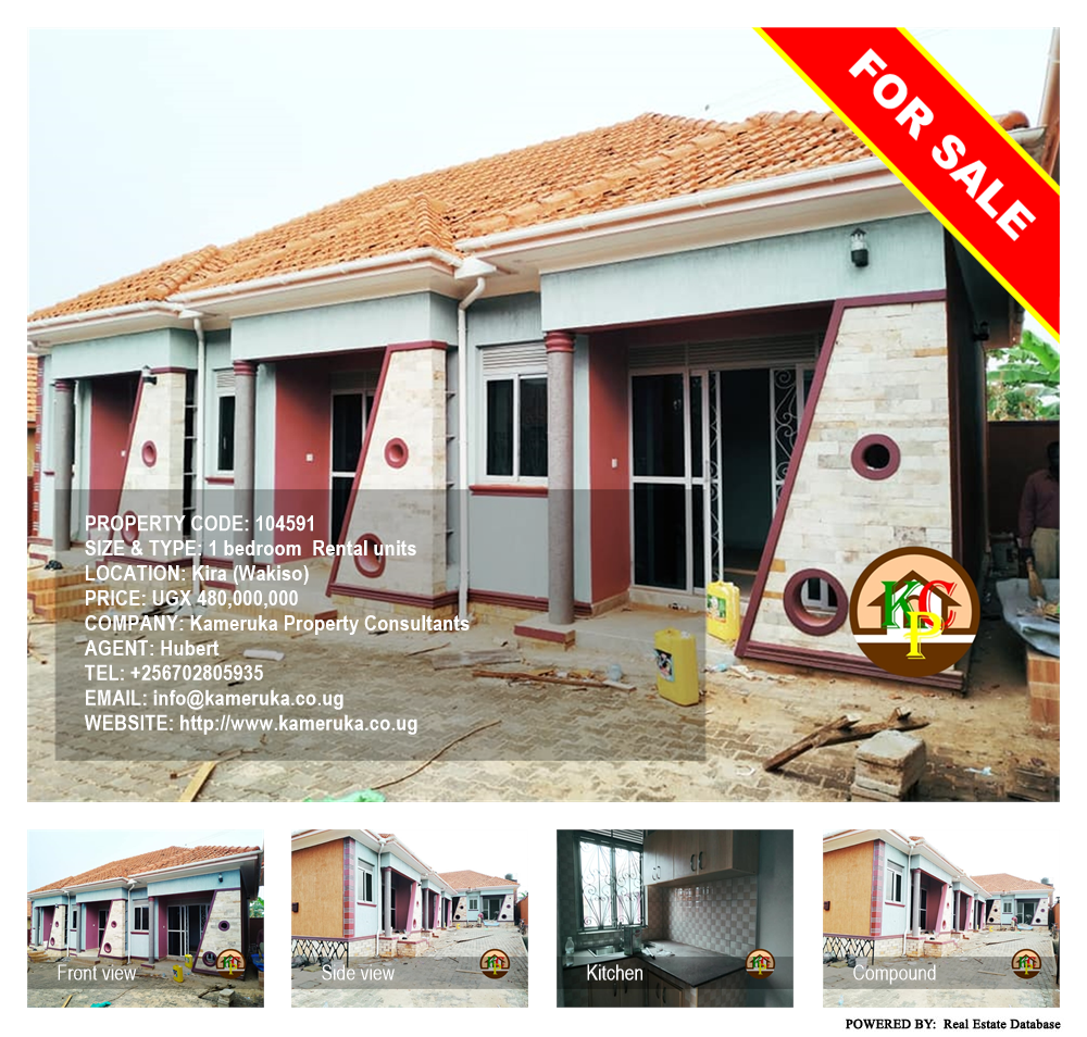1 bedroom Rental units  for sale in Kira Wakiso Uganda, code: 104591