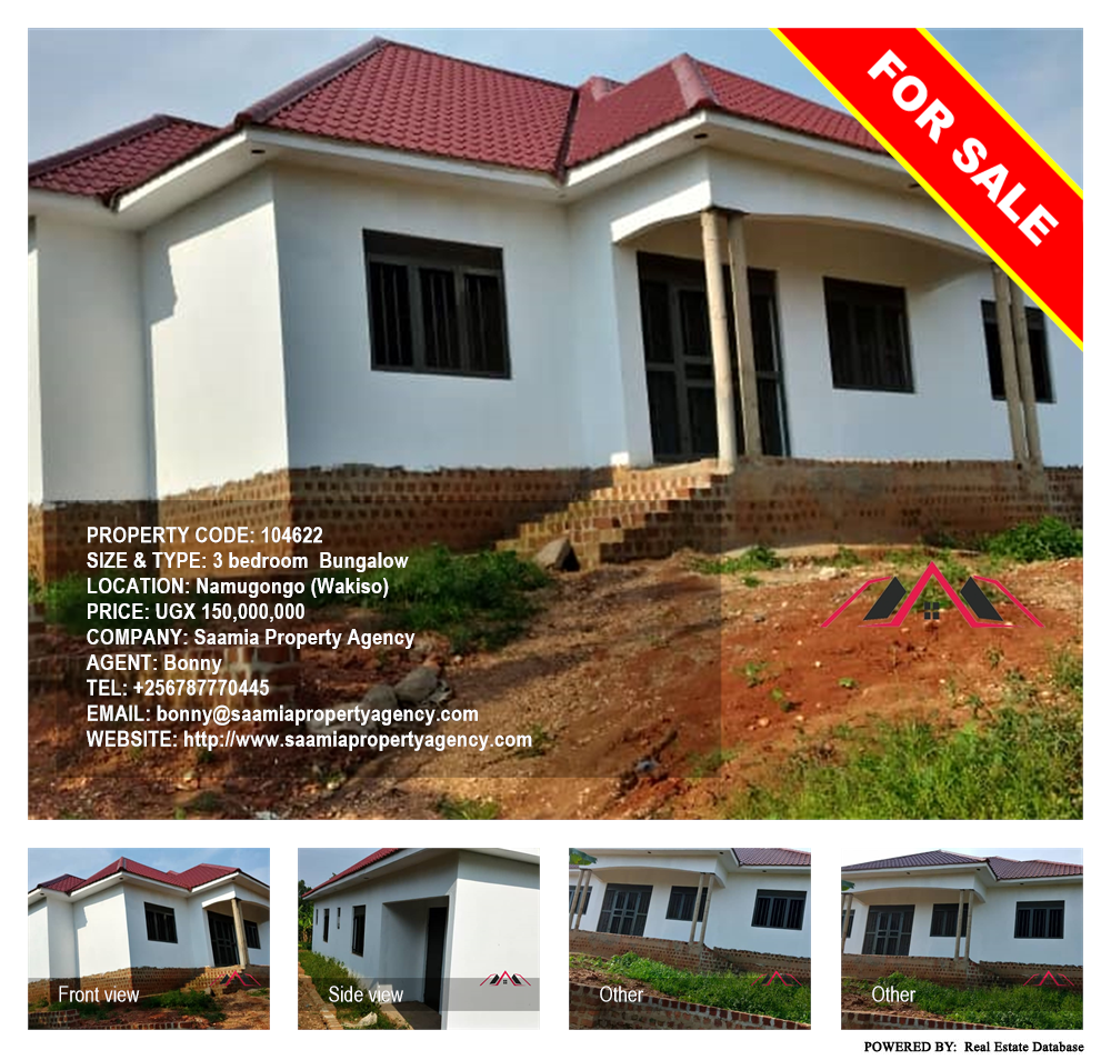 3 bedroom Bungalow  for sale in Namugongo Wakiso Uganda, code: 104622