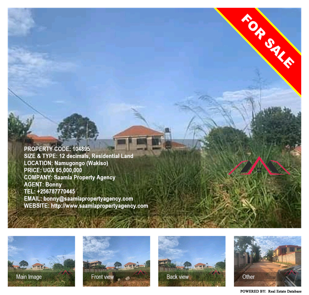 Residential Land  for sale in Namugongo Wakiso Uganda, code: 104895