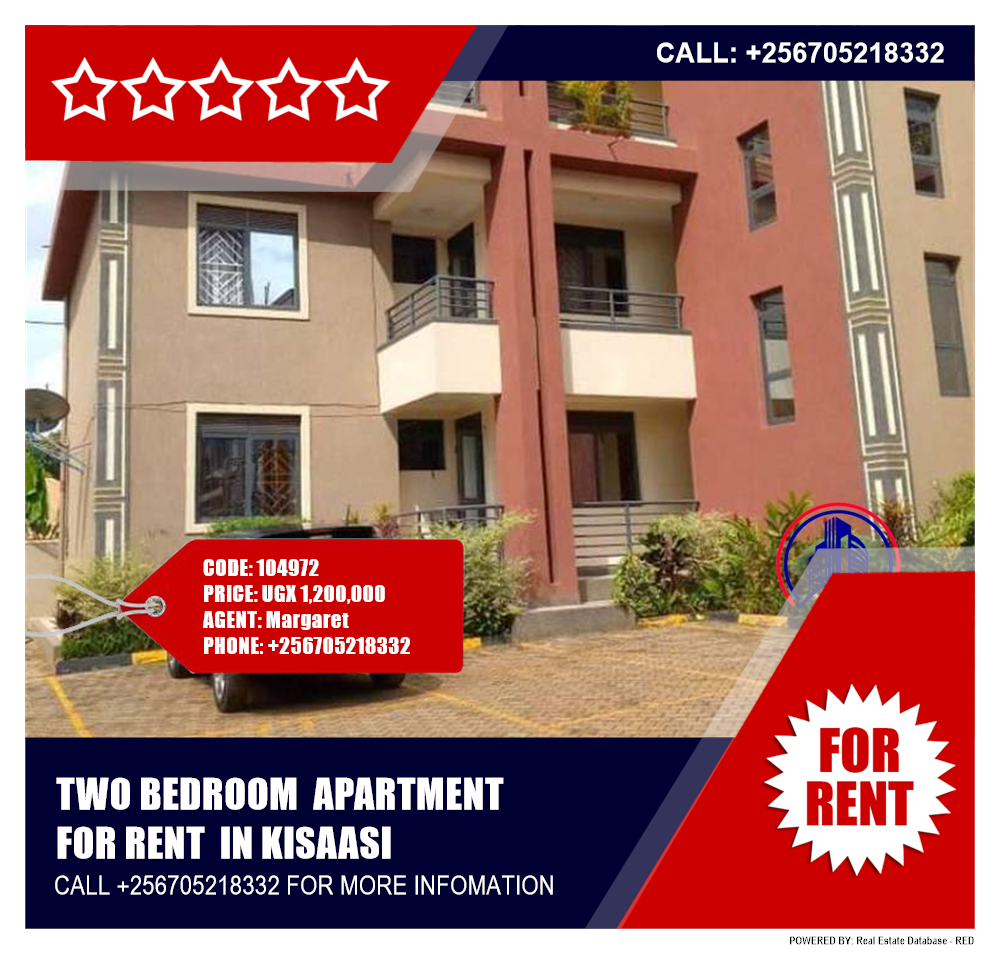 2 bedroom Apartment  for rent in Kisaasi Kampala Uganda, code: 104972