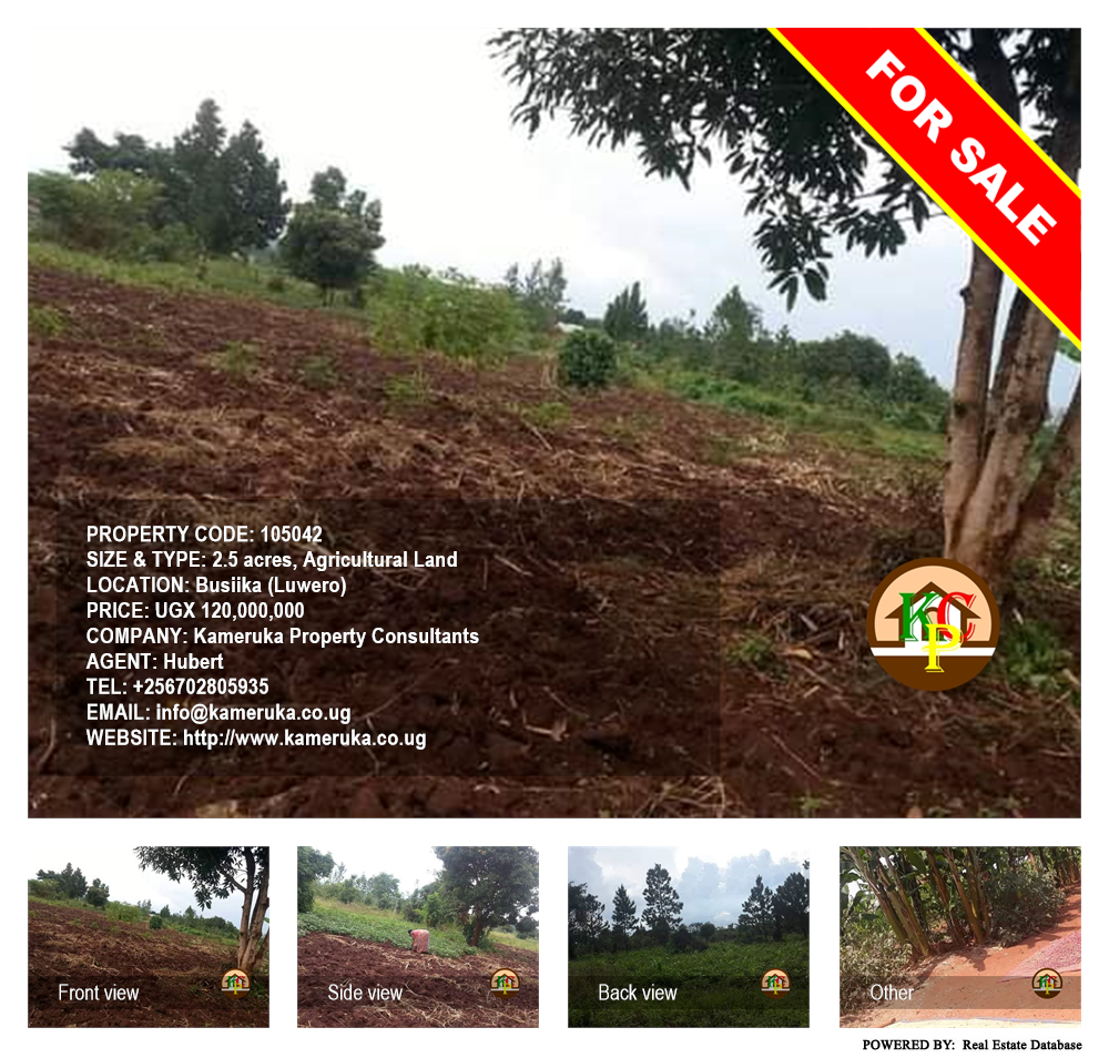 Agricultural Land  for sale in Busiika Luweero Uganda, code: 105042