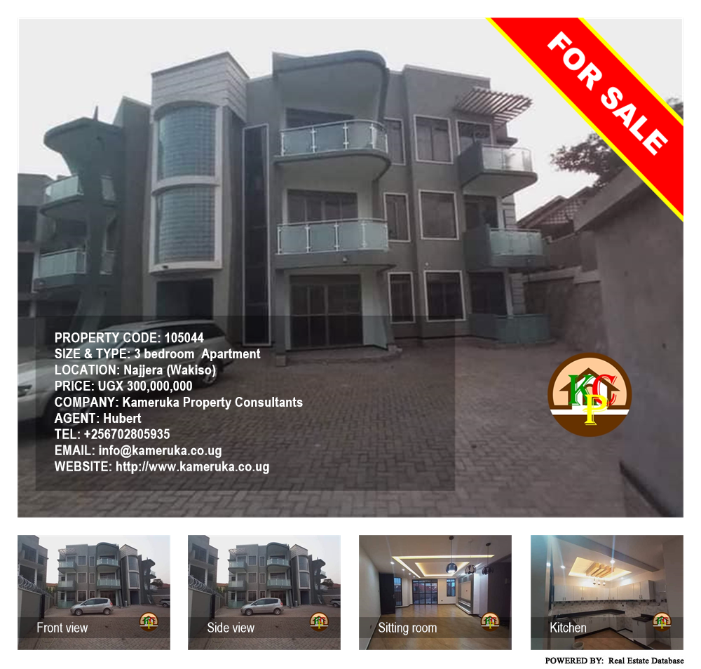 3 bedroom Apartment  for sale in Najjera Wakiso Uganda, code: 105044