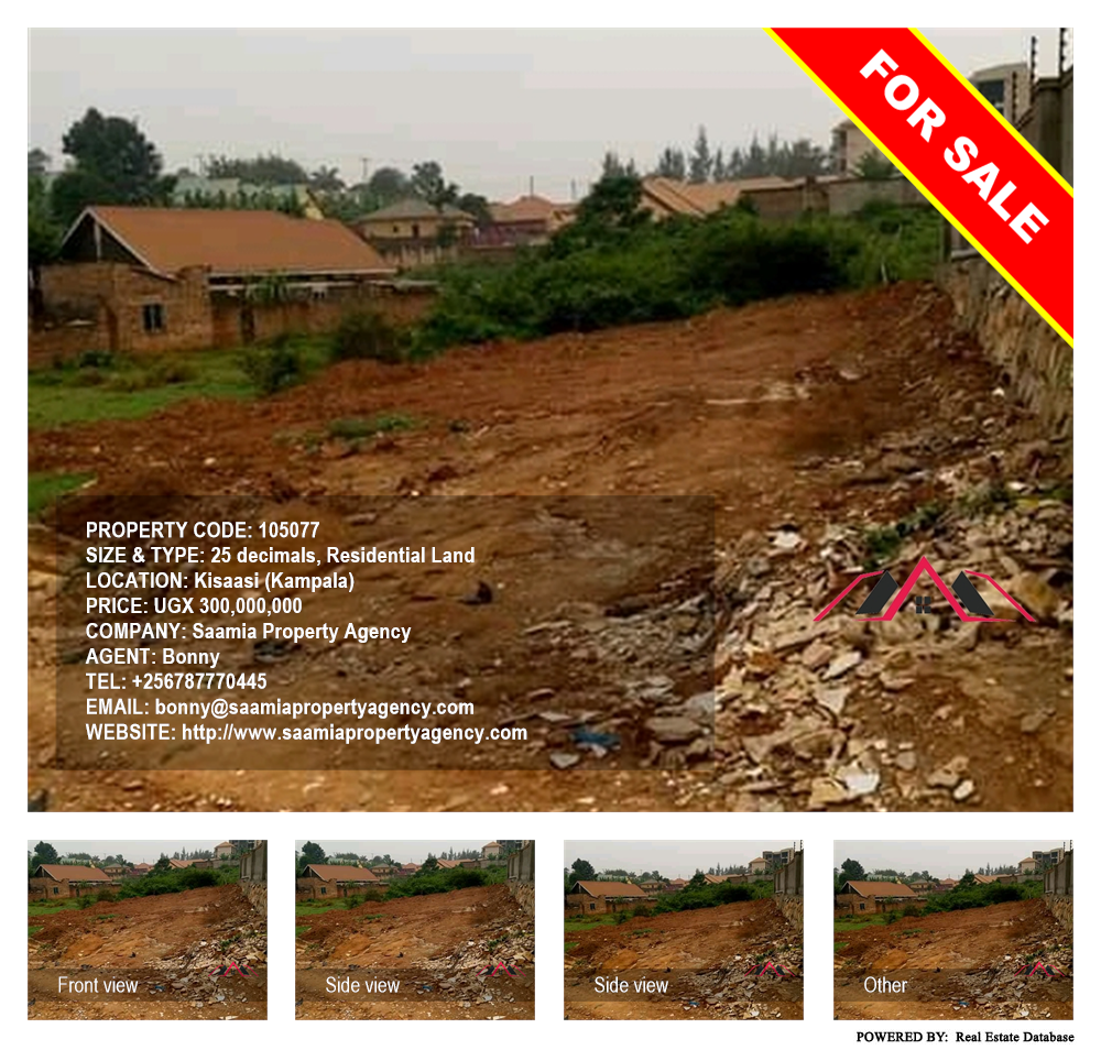 Residential Land  for sale in Kisaasi Kampala Uganda, code: 105077