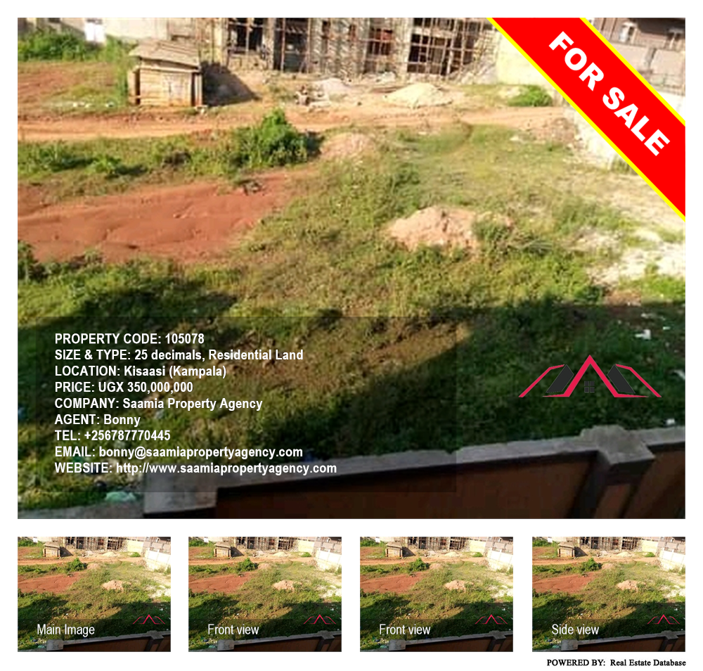 Residential Land  for sale in Kisaasi Kampala Uganda, code: 105078