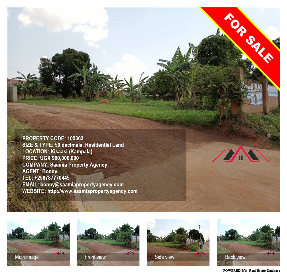 Residential Land  for sale in Kisaasi Kampala Uganda, code: 105363