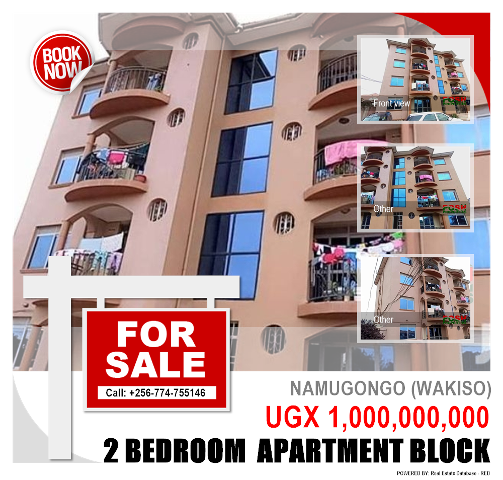 2 bedroom Apartment block  for sale in Namugongo Wakiso Uganda, code: 105481