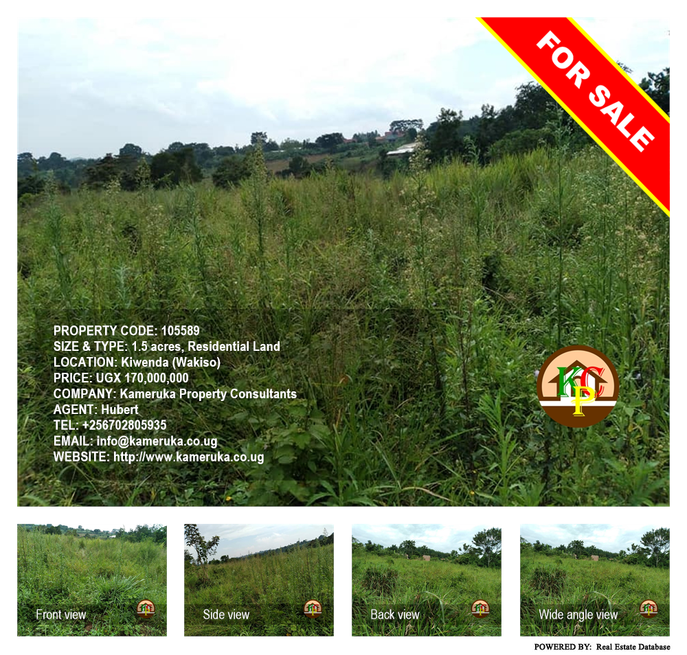 Residential Land  for sale in Kiwenda Wakiso Uganda, code: 105589