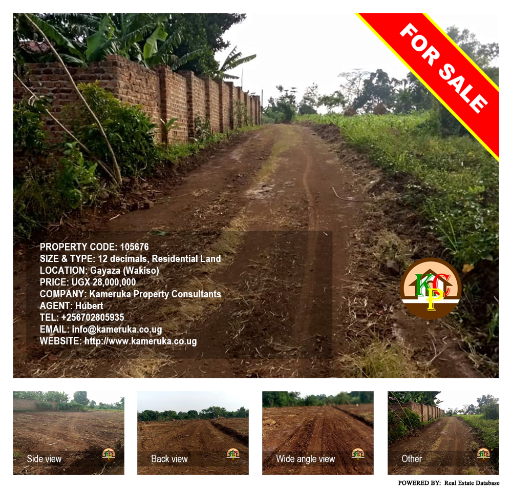 Residential Land  for sale in Gayaza Wakiso Uganda, code: 105676