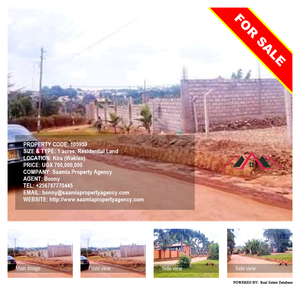 Residential Land  for sale in Kira Wakiso Uganda, code: 105959