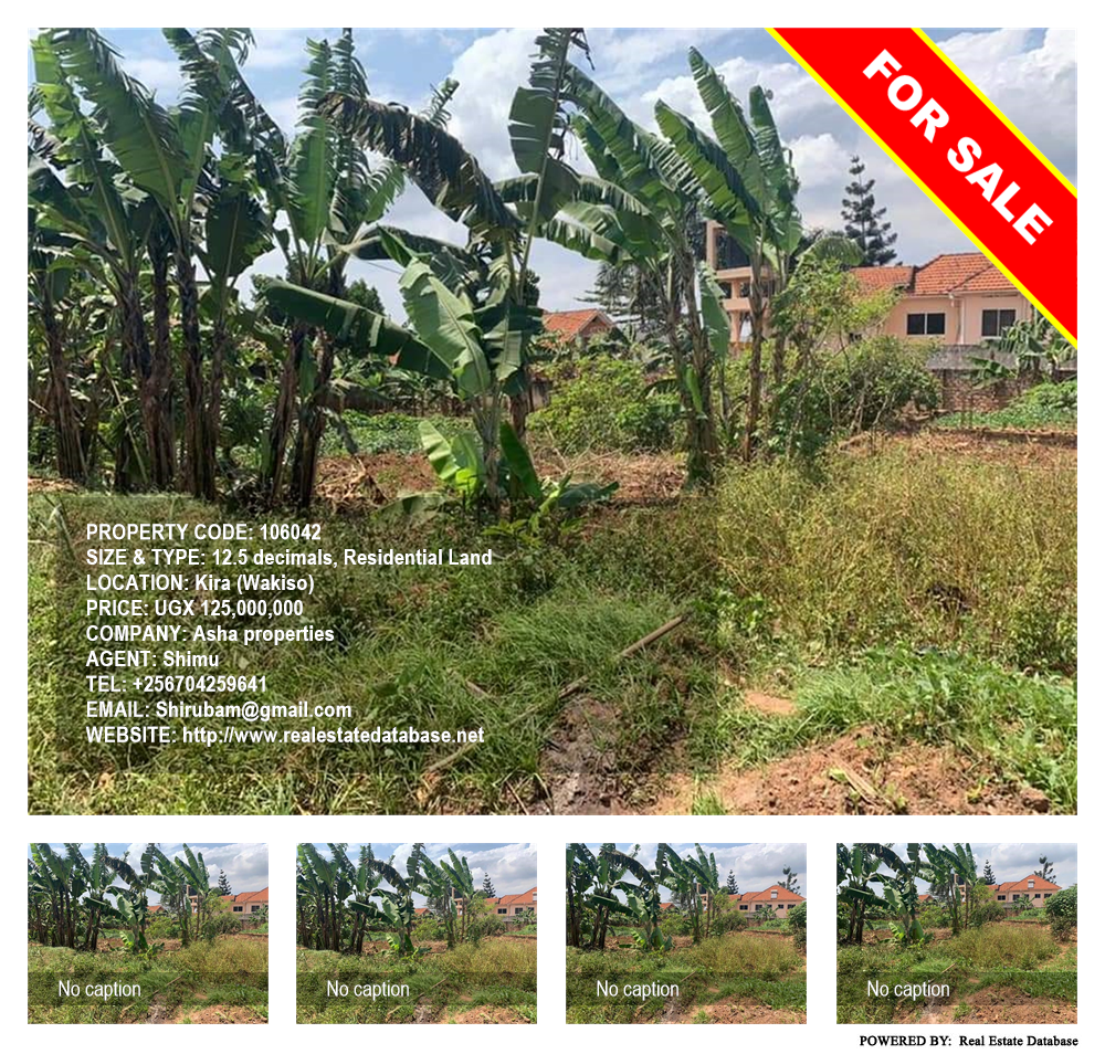 Residential Land  for sale in Kira Wakiso Uganda, code: 106042
