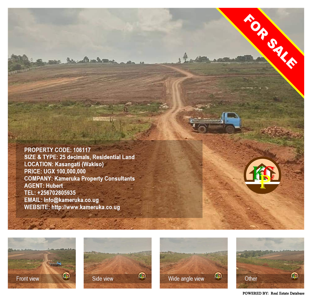 Residential Land  for sale in Kasangati Wakiso Uganda, code: 106117