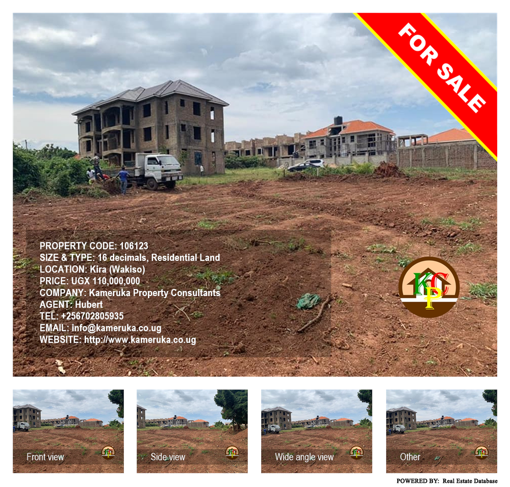 Residential Land  for sale in Kira Wakiso Uganda, code: 106123