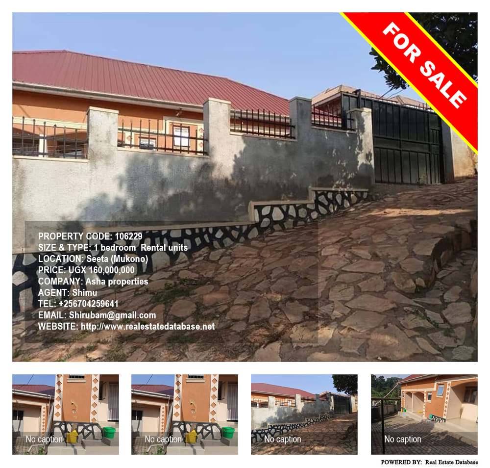 1 bedroom Rental units  for sale in Seeta Mukono Uganda, code: 106229