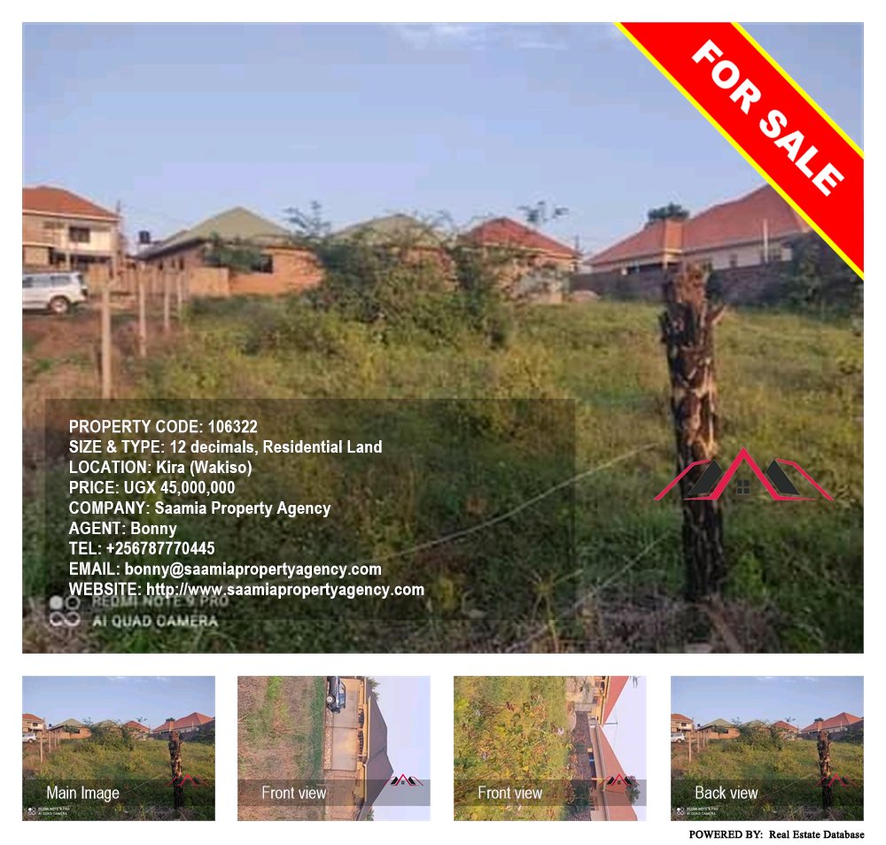 Residential Land  for sale in Kira Wakiso Uganda, code: 106322