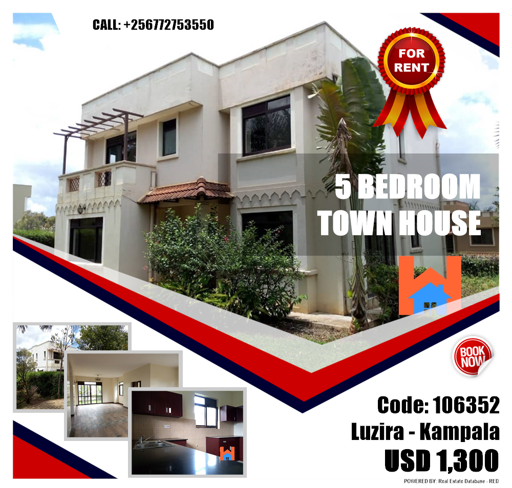 5 bedroom Town House  for rent in Luzira Kampala Uganda, code: 106352