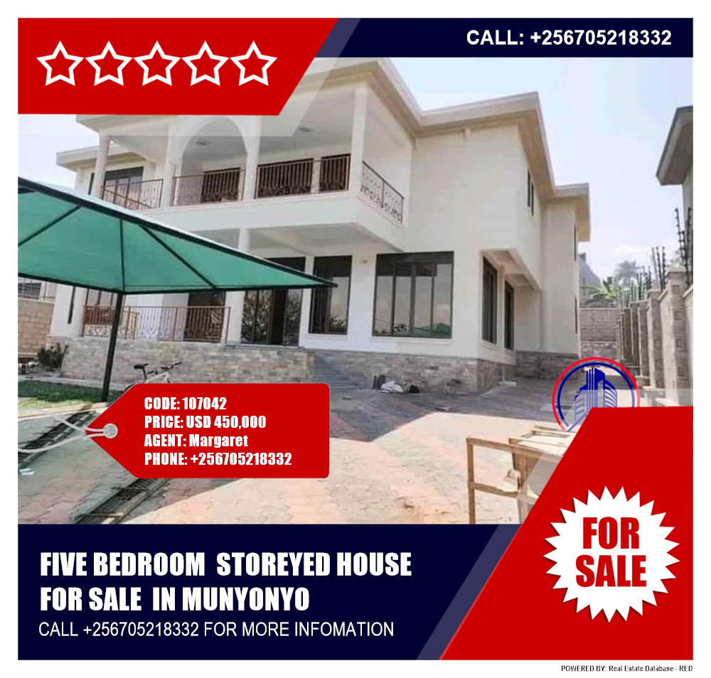 5 bedroom Storeyed house  for sale in Munyonyo Kampala Uganda, code: 107042