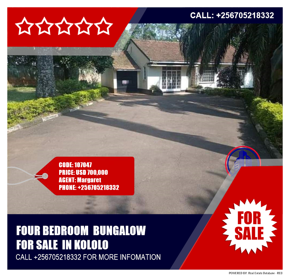 4 bedroom Bungalow  for sale in Kololo Kampala Uganda, code: 107047