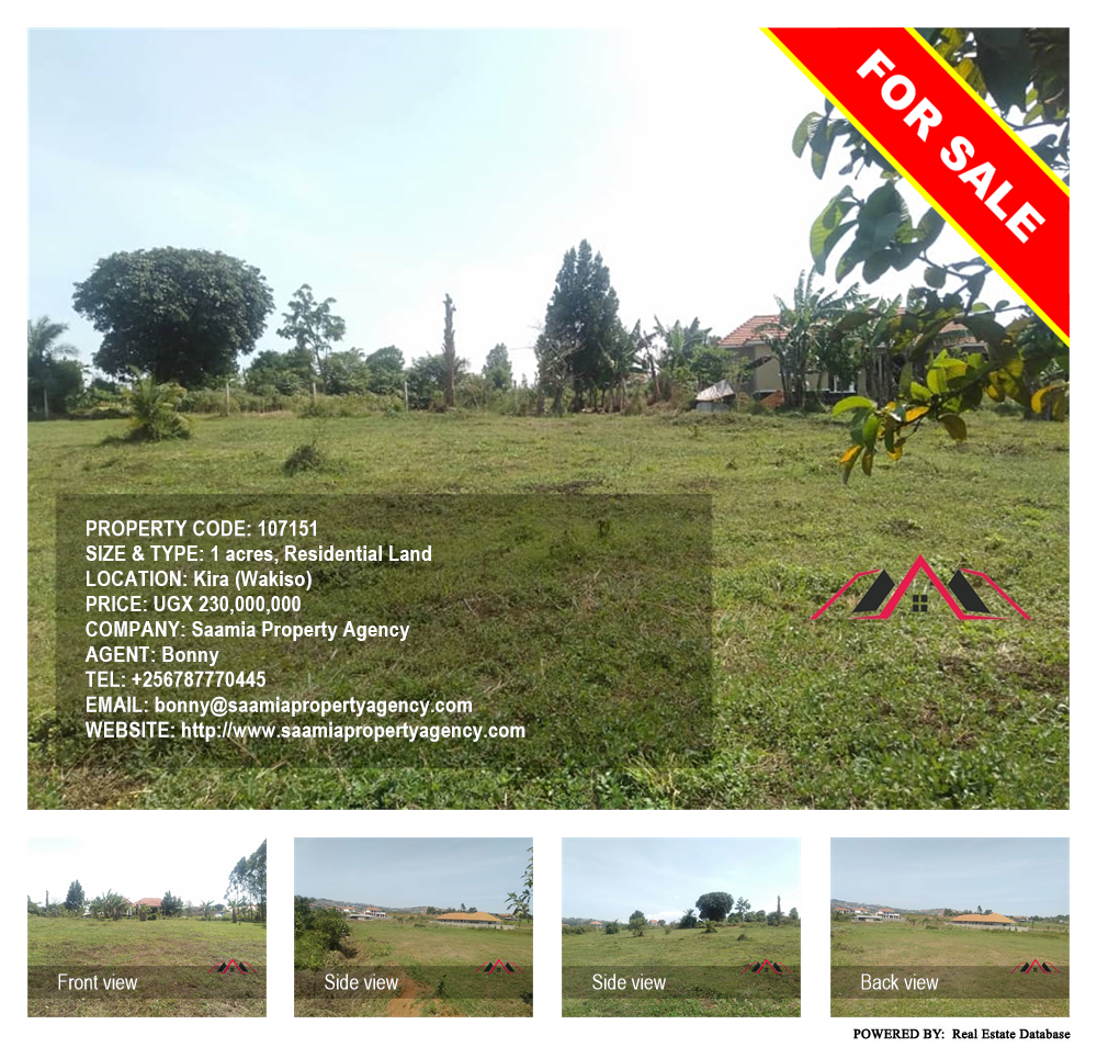 Residential Land  for sale in Kira Wakiso Uganda, code: 107151