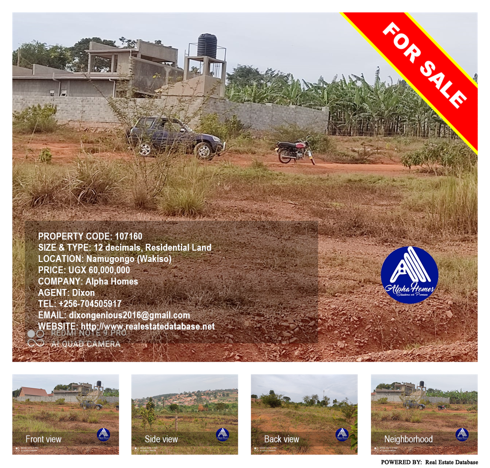 Residential Land  for sale in Namugongo Wakiso Uganda, code: 107160