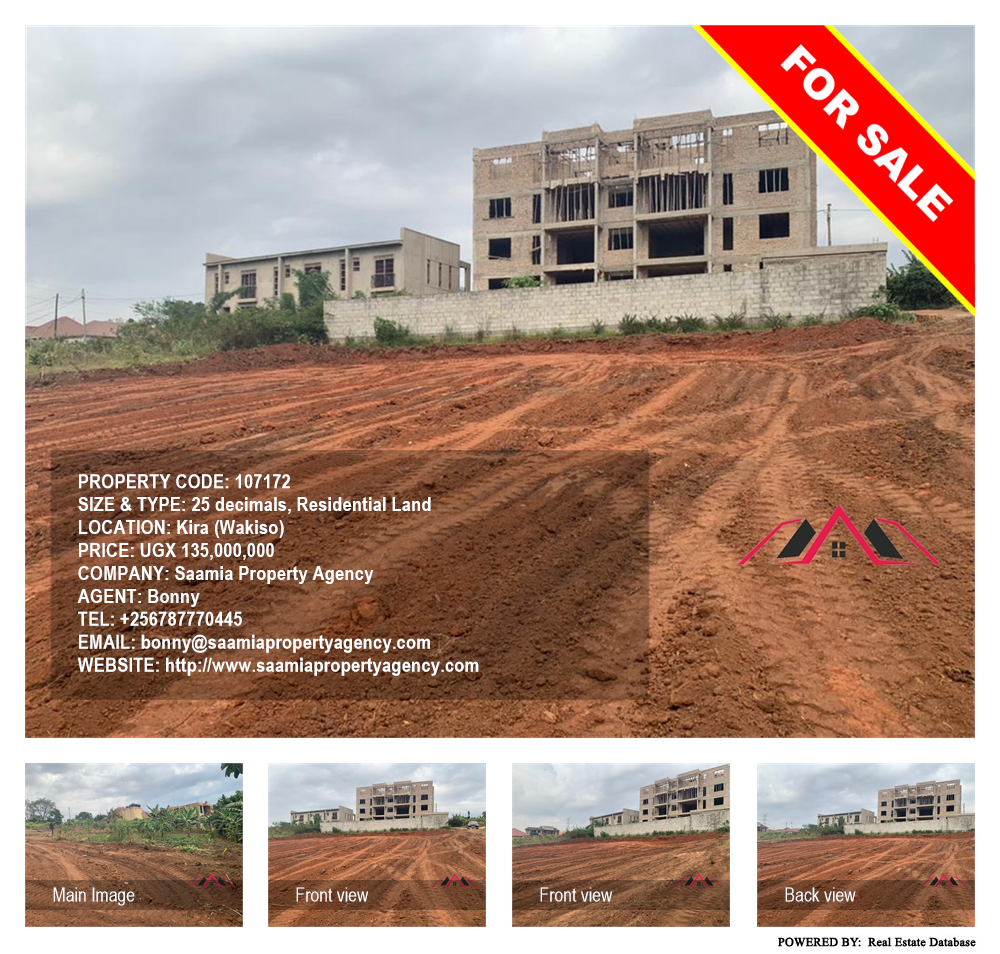 Residential Land  for sale in Kira Wakiso Uganda, code: 107172