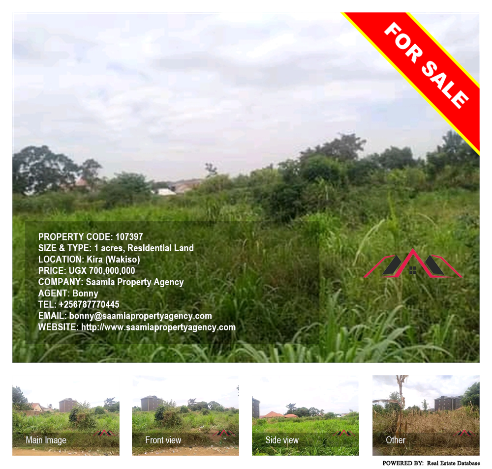 Residential Land  for sale in Kira Wakiso Uganda, code: 107397