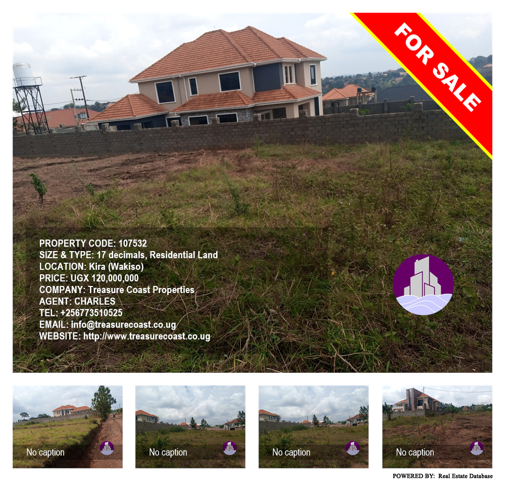 Residential Land  for sale in Kira Wakiso Uganda, code: 107532