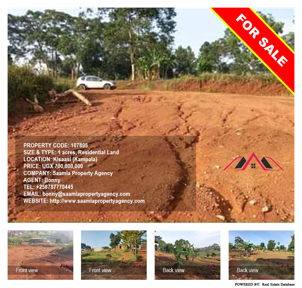 Residential Land  for sale in Kisaasi Kampala Uganda, code: 107895