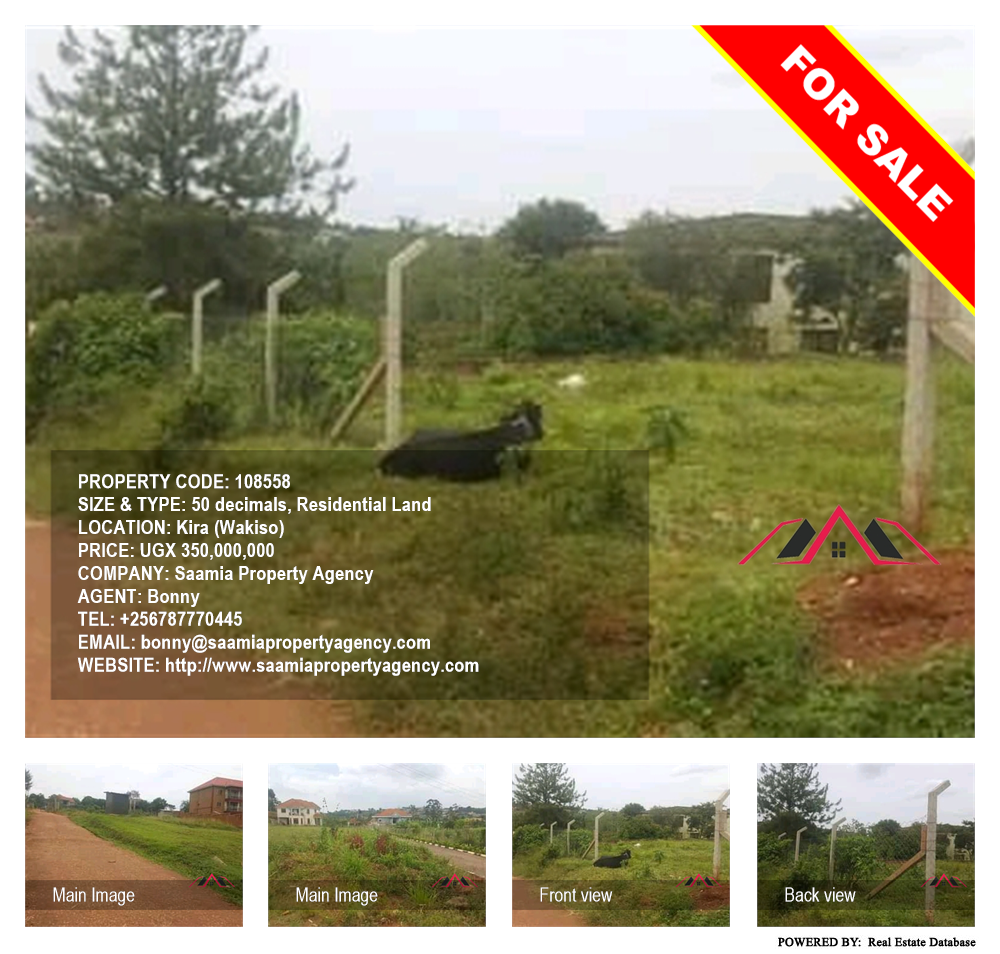 Residential Land  for sale in Kira Wakiso Uganda, code: 108558