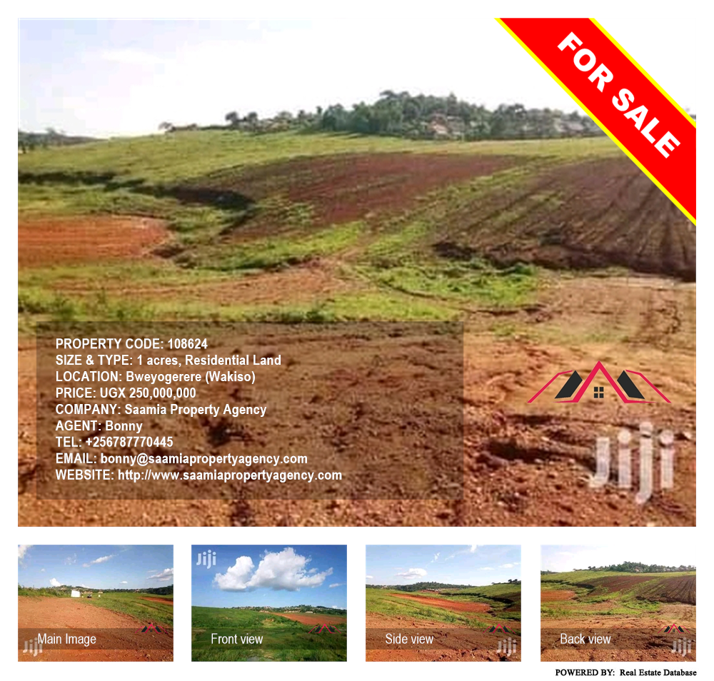 Residential Land  for sale in Bweyogerere Wakiso Uganda, code: 108624