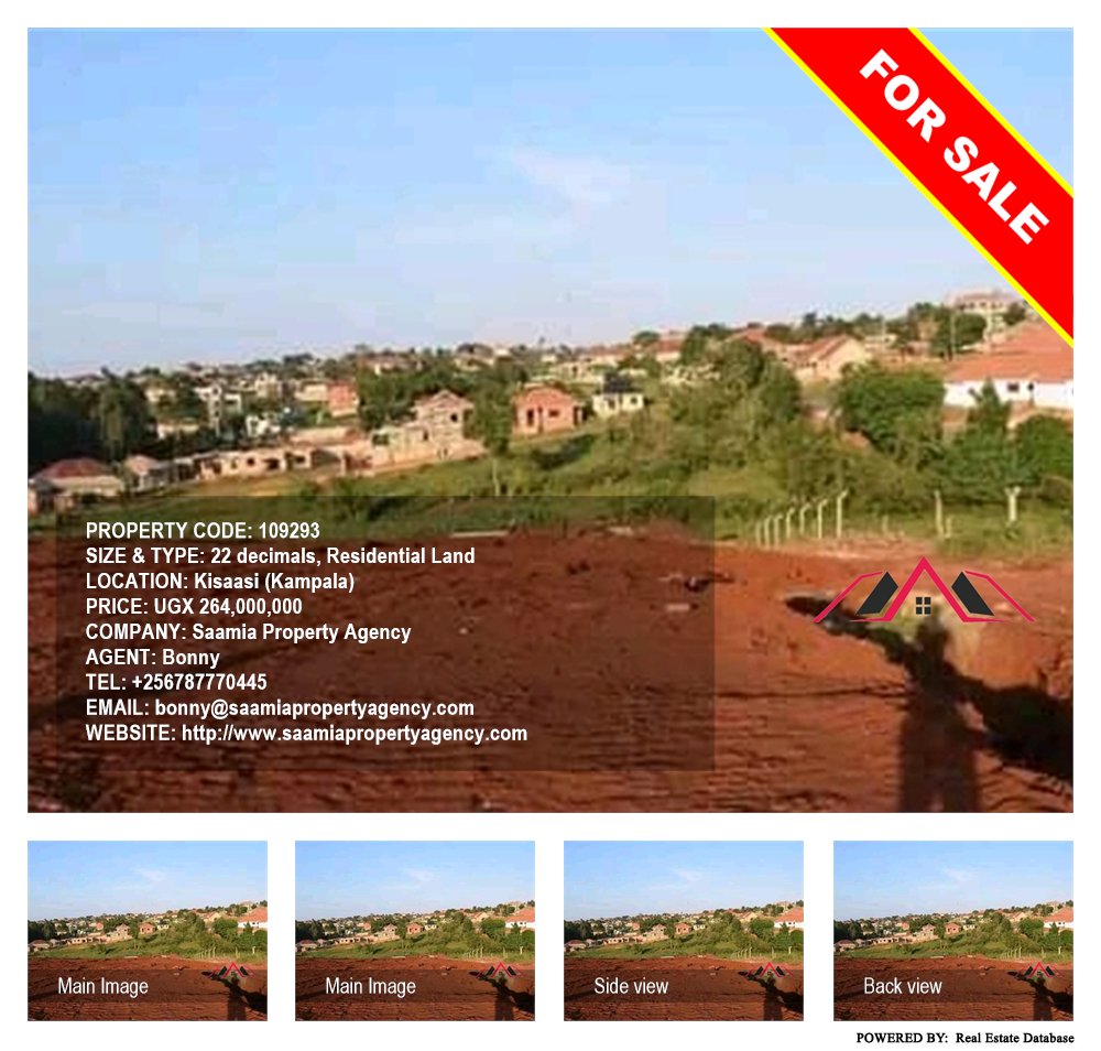 Residential Land  for sale in Kisaasi Kampala Uganda, code: 109293