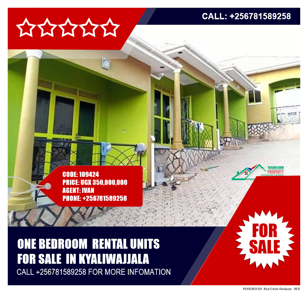 1 bedroom Rental units  for sale in Kyaliwajjala Wakiso Uganda, code: 109424