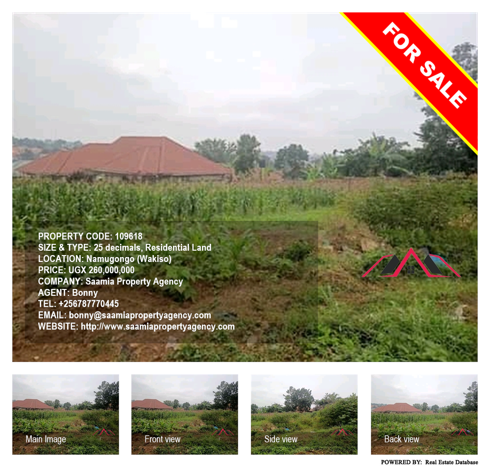 Residential Land  for sale in Namugongo Wakiso Uganda, code: 109618