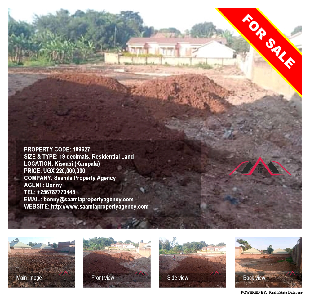Residential Land  for sale in Kisaasi Kampala Uganda, code: 109627