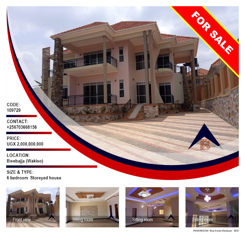 6 bedroom Storeyed house  for sale in Bwebajja Wakiso Uganda, code: 109729