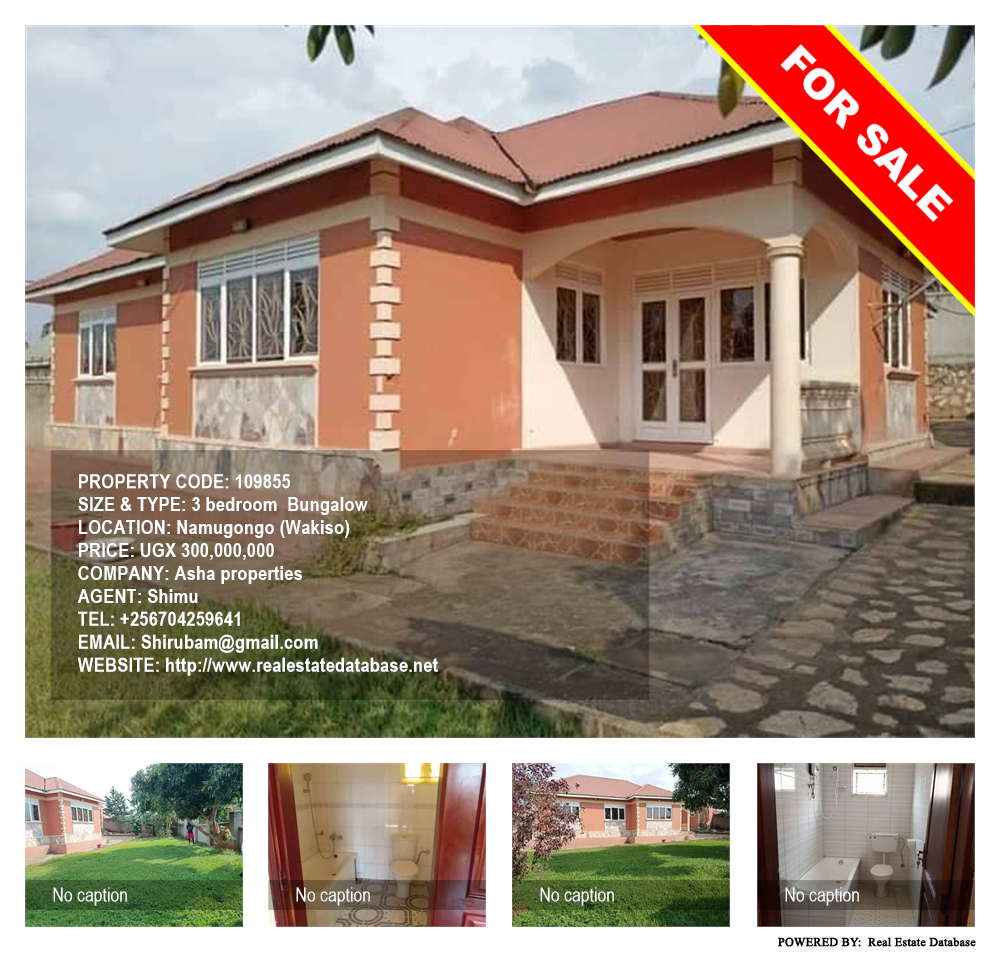 3 bedroom Bungalow  for sale in Namugongo Wakiso Uganda, code: 109855