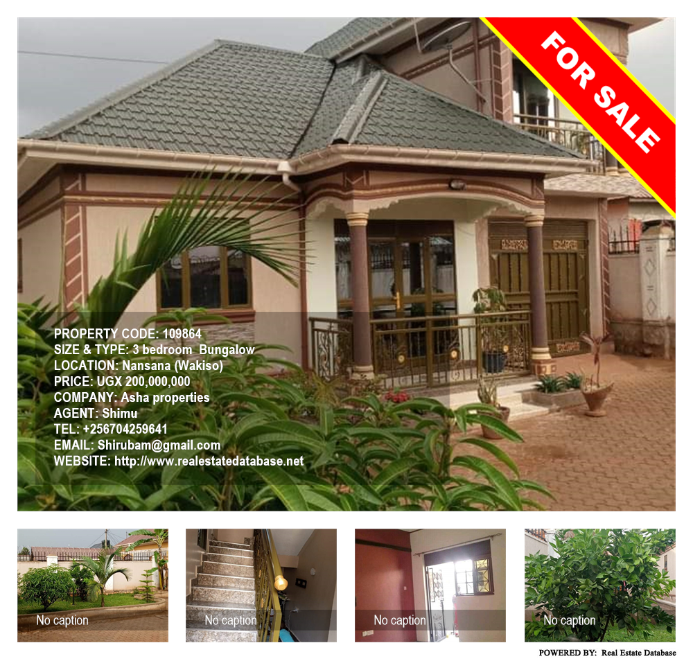 3 bedroom Bungalow  for sale in Nansana Wakiso Uganda, code: 109864