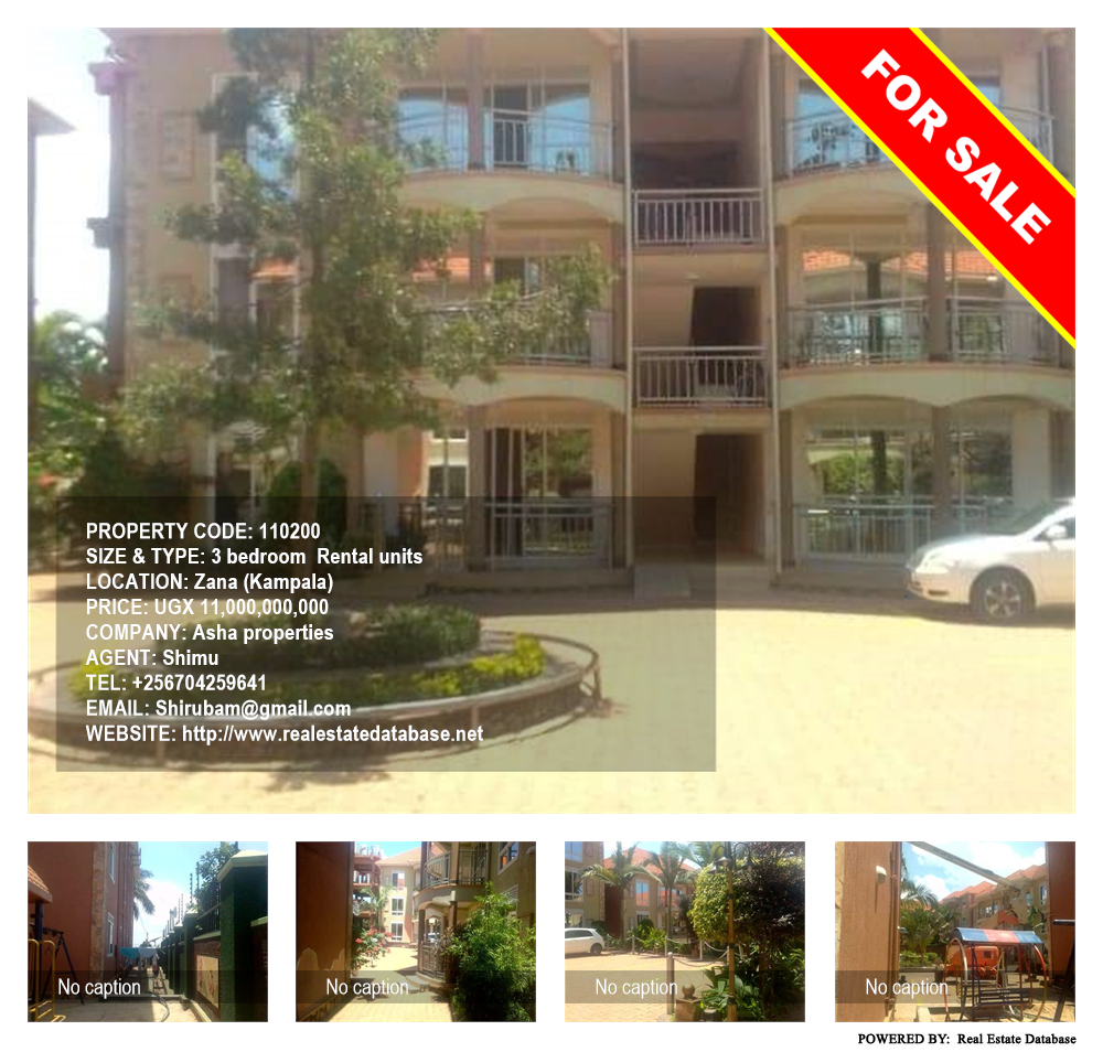 3 bedroom Rental units  for sale in Zana Kampala Uganda, code: 110200